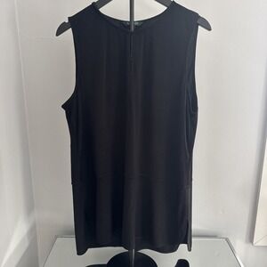 Lauren Ralph Lauren Women's Black Sleeveless Blouse Top Sz 2X
